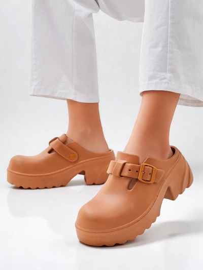 Royalfashion Women's rubber heeled sandals Voxones