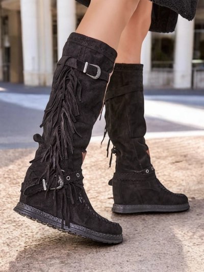 Royalfashion Women's wedge boots Geroses
