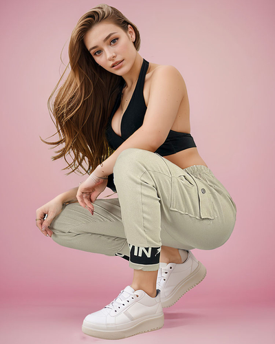 Royalfashion Women's fabric combat pants