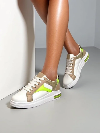 Royalfashion Women's sneakers with glitter Kaone