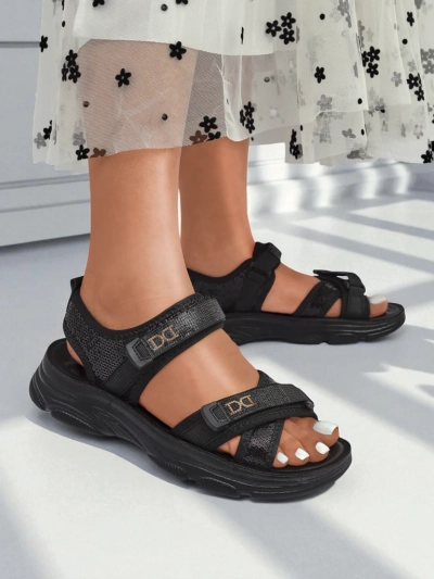 Royalfashion Женские босоножки с пайетками ShineStep