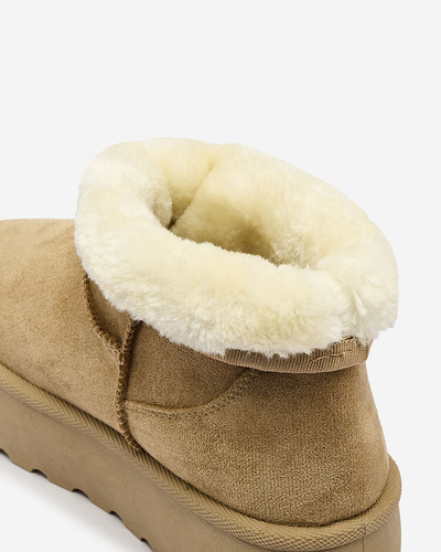 Royalfashion Light brown a'la platform women's snow boots Setolla