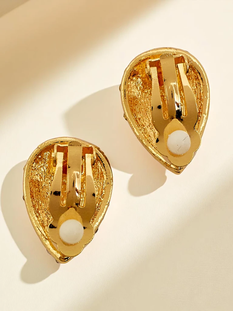 Royalfashion Sieviešu klipšu auskari ar cirkoniju