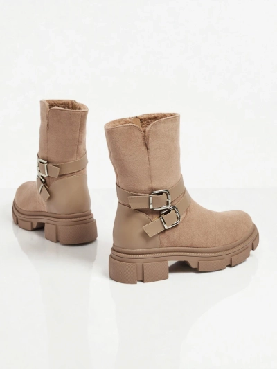 Wyższe botki kobiete eko zamszowe Callire