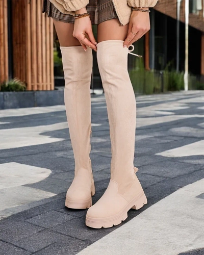 Женские сапоги выше колена Royalfashion Aniaf