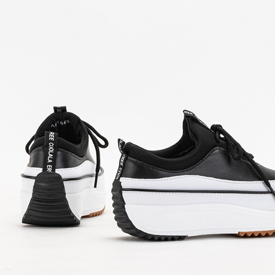 Black Women's Platform Trainers Olita - Footwear