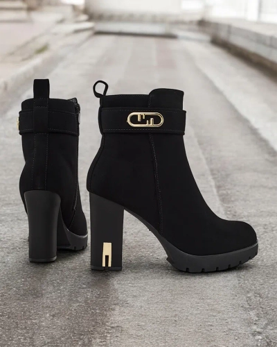 Royalfashion Women's ankle boots on a wedge heel Effe