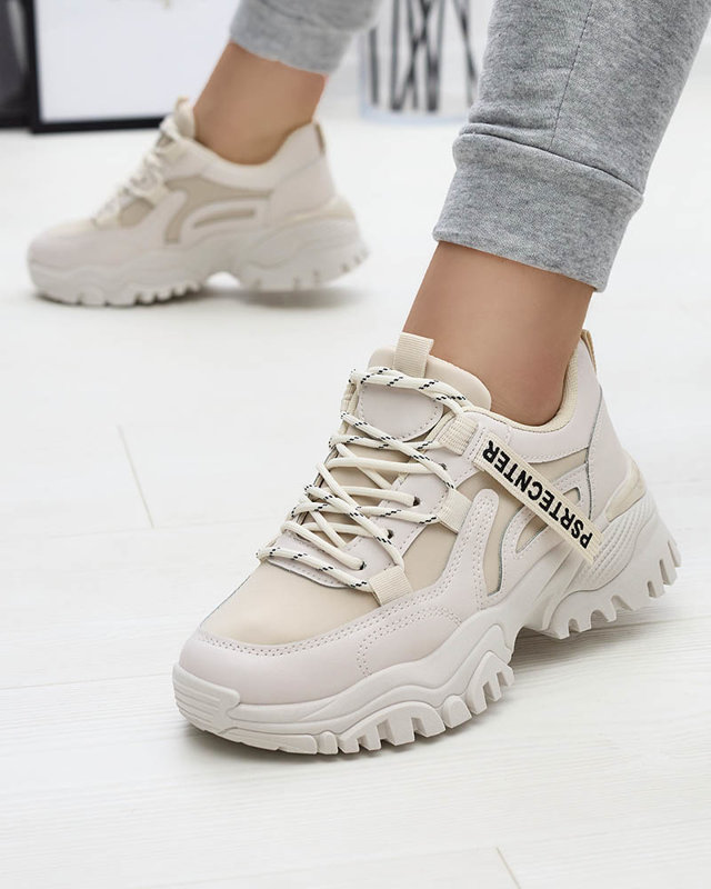 Бежевые женские спортивные кроссовки Evilpo- Footwear