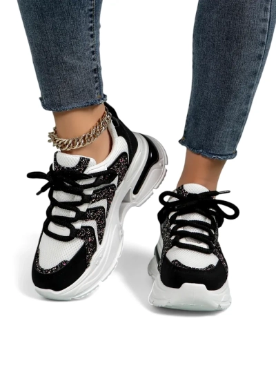 Royalfashion Women's Sporty Platform Sneakers Angello