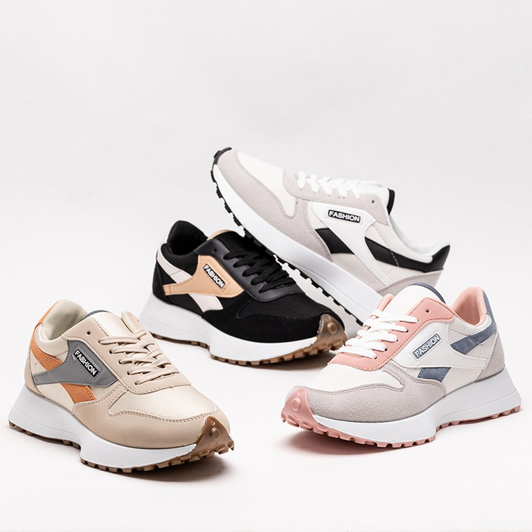 Бело-серые женские кроссовки Berinn