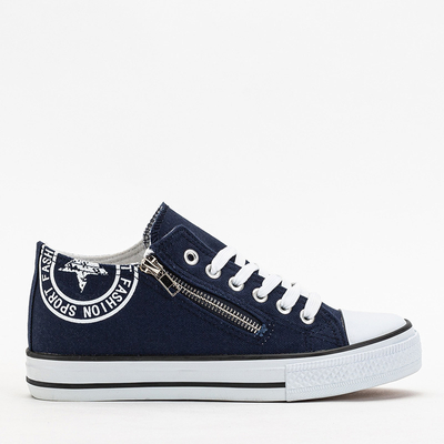 Navy blue women's sneakers on a hidden anchor Rei - Footwear