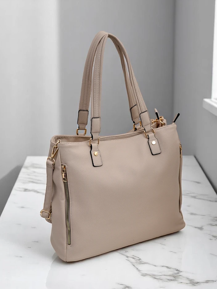 Royalfashion liela sieviešu iepirkumu soma, izgatavota no ekoloģiskās ādas