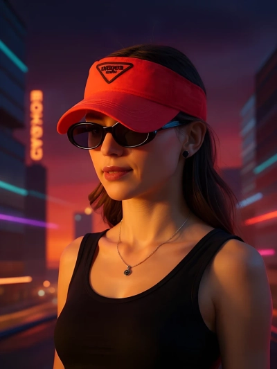 Royalfashion Неоновый козырёк Glow Sun Visor