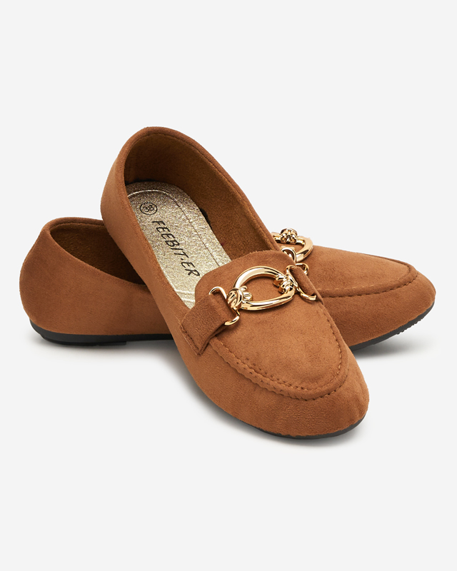 Camel eco-suede loafers Brussi - Footwear
