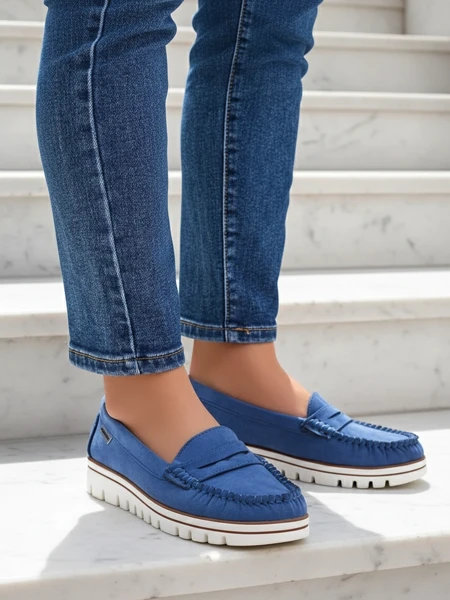 Royalfashion Sieviešu ekoloģiskā zamšāda mocasīni Bellisse