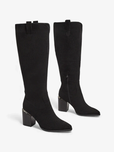 Women's Eco-Suede Stiletto Heel Boots Ferrevi