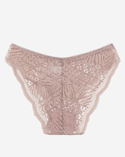 Dark pink lace panties for women, briefs - Underwear