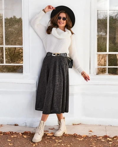 Royalfashion Women's midi skirt