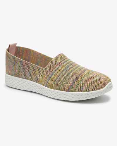 Цветные желтые женские кроссовки Covvu- Footwear