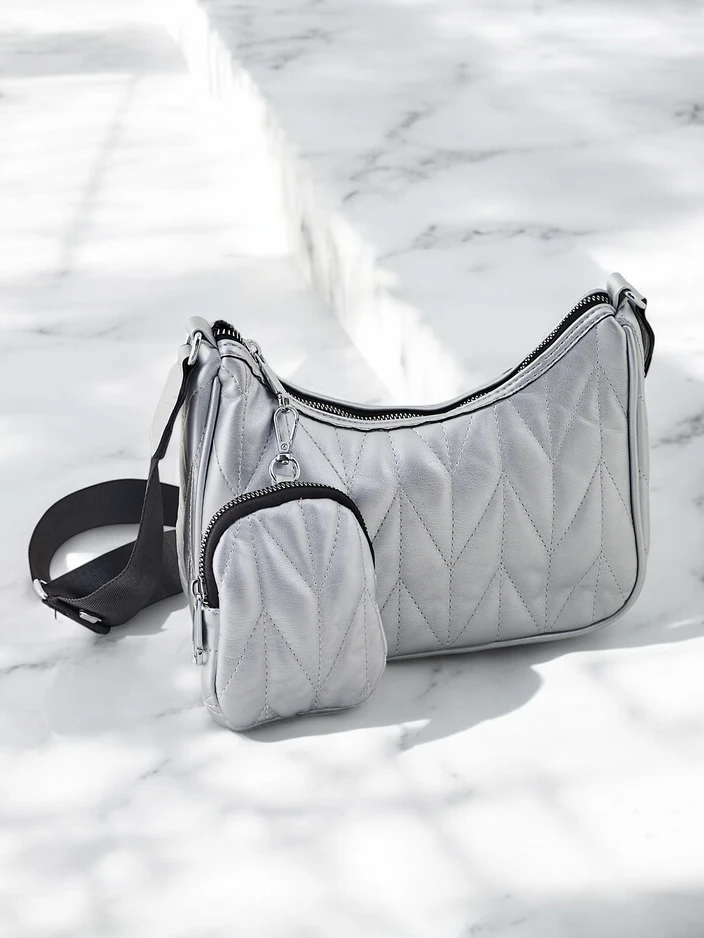 Royalfashion Small women's quilted bag with a wallet