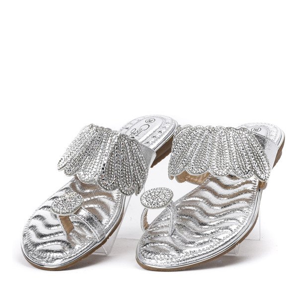 Slippers with silver ornaments Precious - Footwear