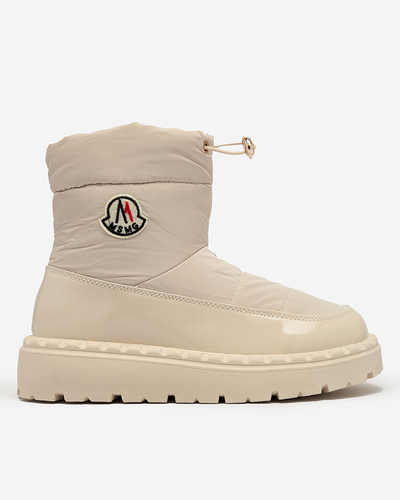 Royalfashion Sieviešu sniega zābaki krēmkrāsā Ireda