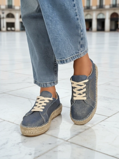 Aurelia Denim Espadrillos – женские кроссовки на плоской подошве из ткани