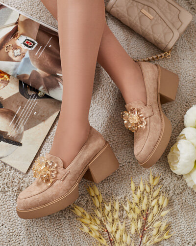 Royalfashion Sieviešu Pegorani augstpapēžu puspapēžu kurpes