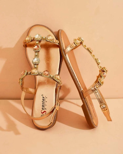 Royalfashion Женские сандалии Selina с цирконием