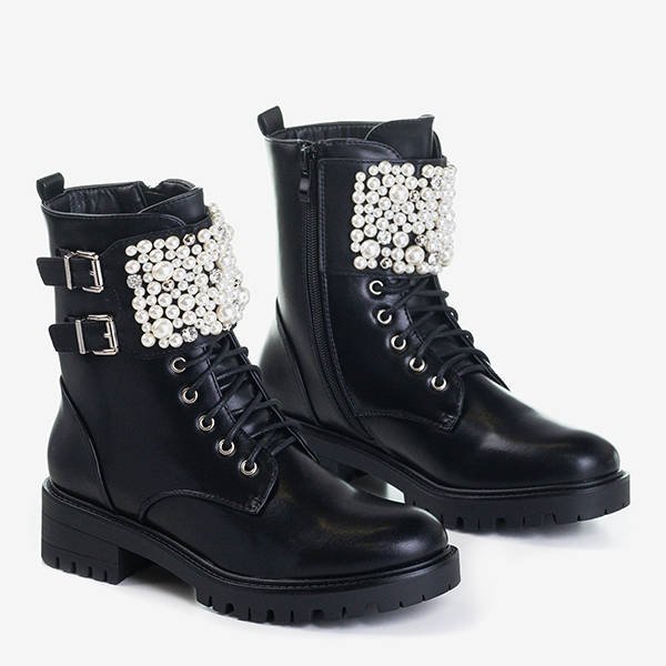 Black bags with Foga decorations - Footwear