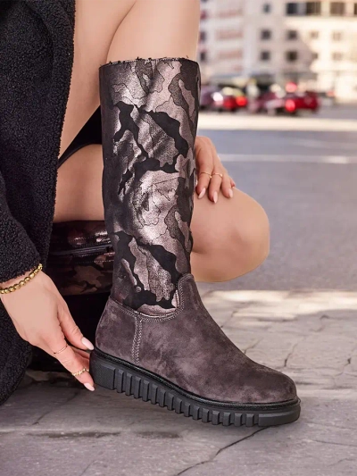 Royalfashion Sieviešu Ceļgala Zābaki Molis