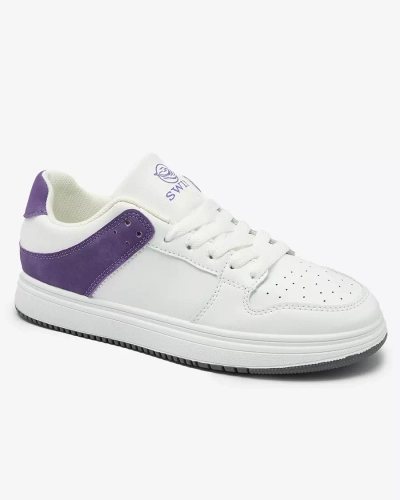 Royalfashion Women's white and purple Elevace sports shoes