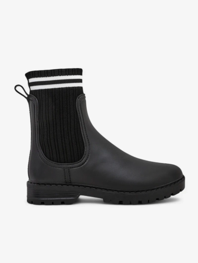 Royalfashion Women’s rain boots with a higher fabric insert Scarlesa