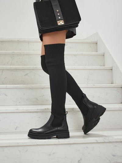 Long lavli slip-on kozaki Orlina