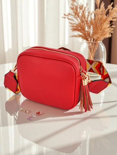 Royalfashion Geantă mică de damă din piele ecologică cu curea colorată Kovi Lace