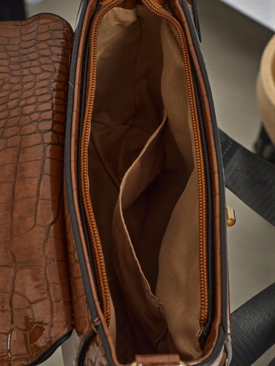 Small Women's Embossed Faux Leather Handbag Narelle