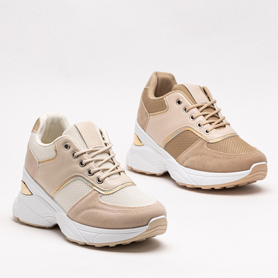 Brown women's sports sneakers shoes Mariuopo - Footwear