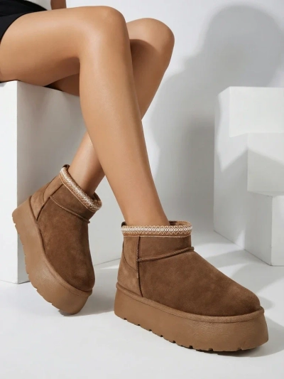 Royalfashion Sieviešu īsie zābaki a'la sniega zābaki Xoalla