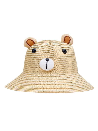 Royalfashion Children's Straw Hat Bear