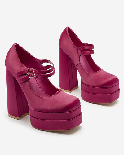 Fuksija Sieviešu augstpapēžu sūkļi Elika - Apavi