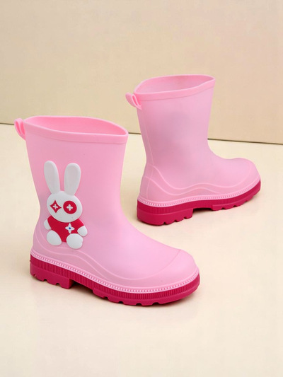 Royalfashion Children's Rain Boots with Bunny Splash