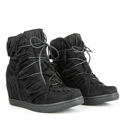 Black wedge sneakers Dain - Footwear 1