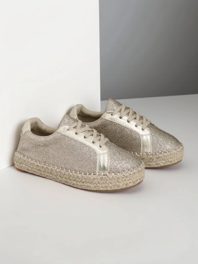 Royalfashion Women's sneakers with glitter Sercele