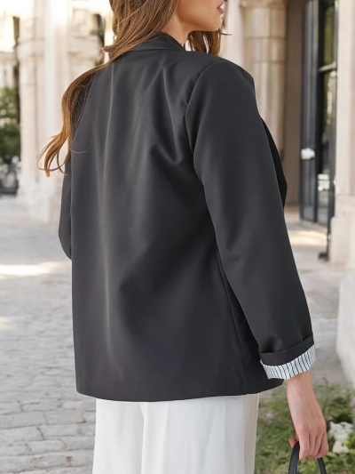 Royalfashion Women's blazer without fastening Elegantes