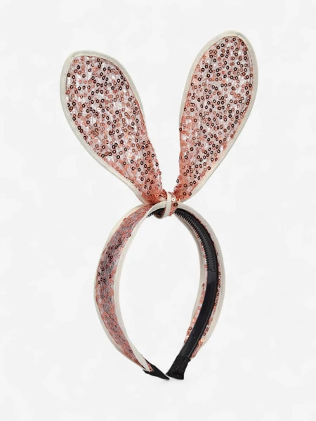 Royalfashion Children's headband with rabbit ears and sequins