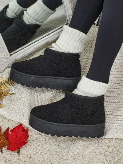 Marellin Women's Short Faux Snow Boots