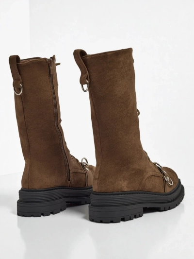 Royalfashion Botki damskie sznurowane Werces