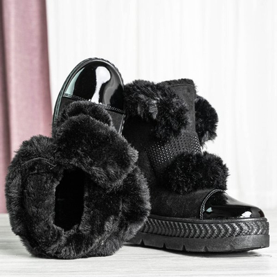 Black Dayna Platform Snow Boots - Footwear