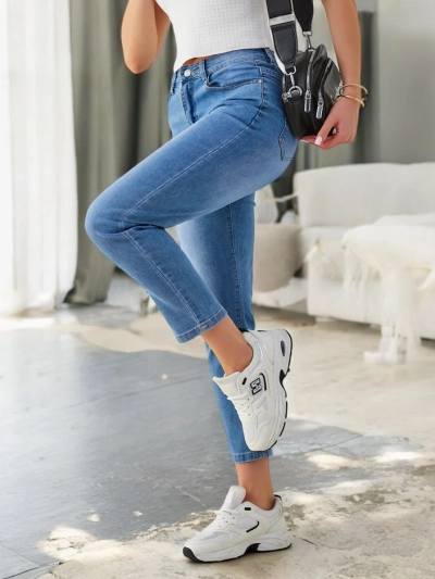 Royalfashion Women's Cotton Mom Jeans