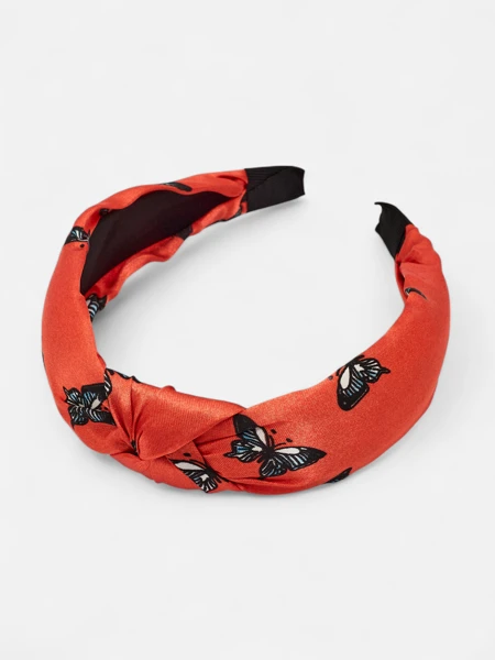 Royalfashion Butterfly Weave Plaid Hairband